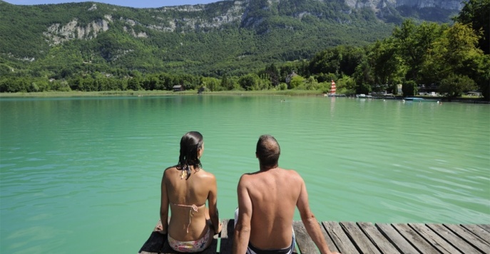 Пляжный отдых на озерах Швейцарии