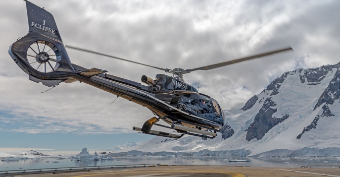 На SCENIC ECLIPSE II возможны вертолетные экскурсии за доплату